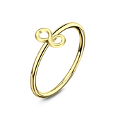 Infinity Shaped Gold Plated Nose Ring NSKR-54-GP